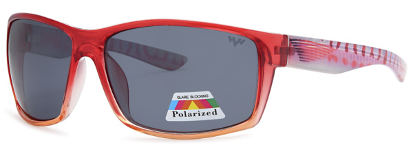 POL3258 - Polarized Wrap Wholesale Sunglasses